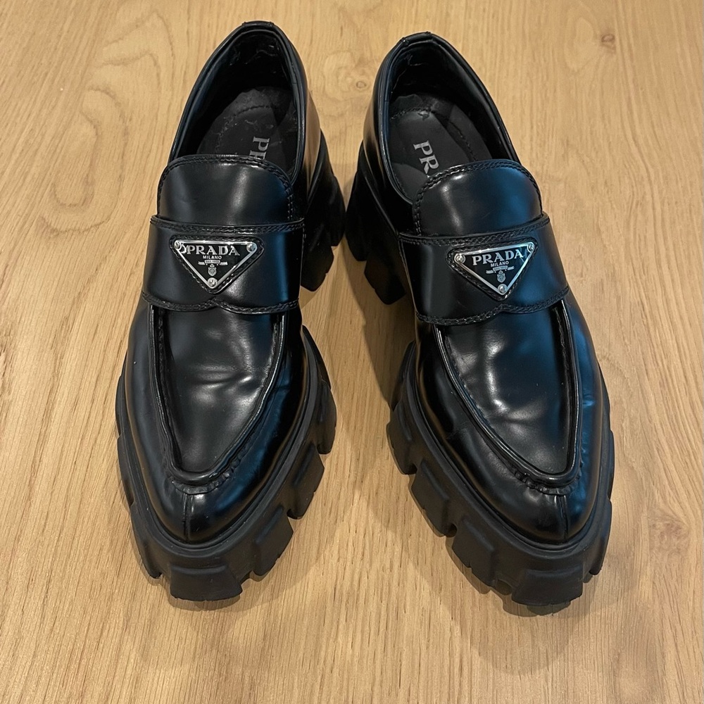 Prada Monolith Loafers